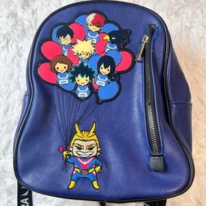 My Hero Academia Chibi Balloons Mini Backpack Bioworld Anime Bag Blue